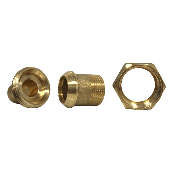 Coude union 3 pièces 98 GCU mâle 3/4" (20/27) - Tube Cuivre Ø16 - Arcanaute