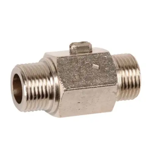 Vanne à sphère équerre laiton chromé pour lavabo M3/8 " (12/17) - M1/2" (15/21) à commande par tournevis - Sferaco