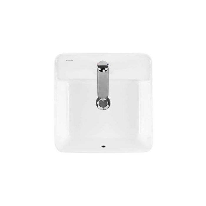 Vasque à poser SANLIFE Quadrangulaire 40x40cm avec percement- Blanc - Sanindusa